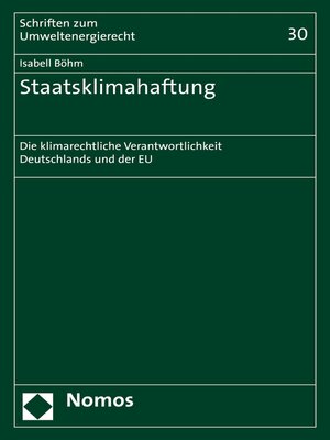 cover image of Staatsklimahaftung